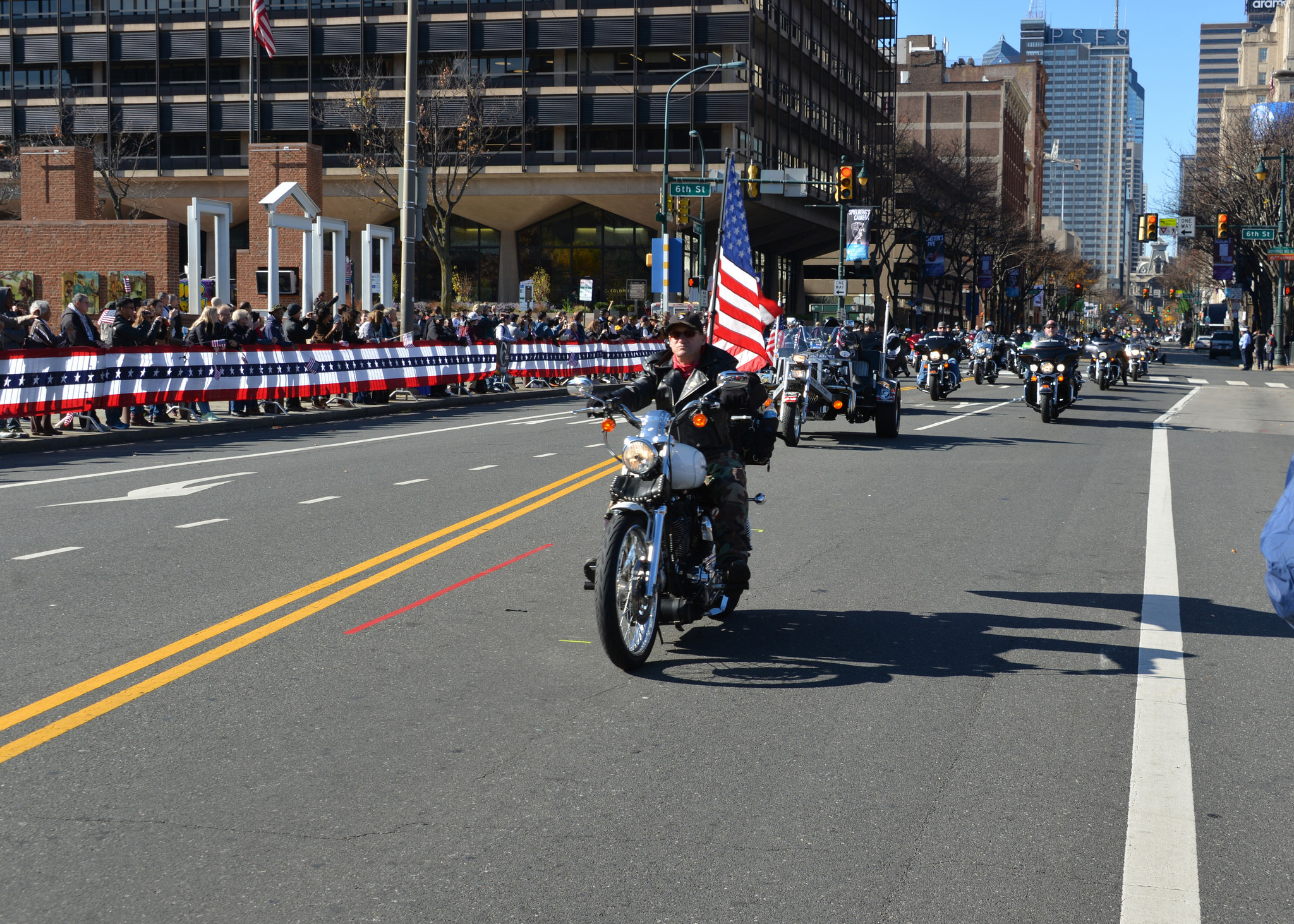 Parade Motorcycles Philadelphia Veterans Day Parade