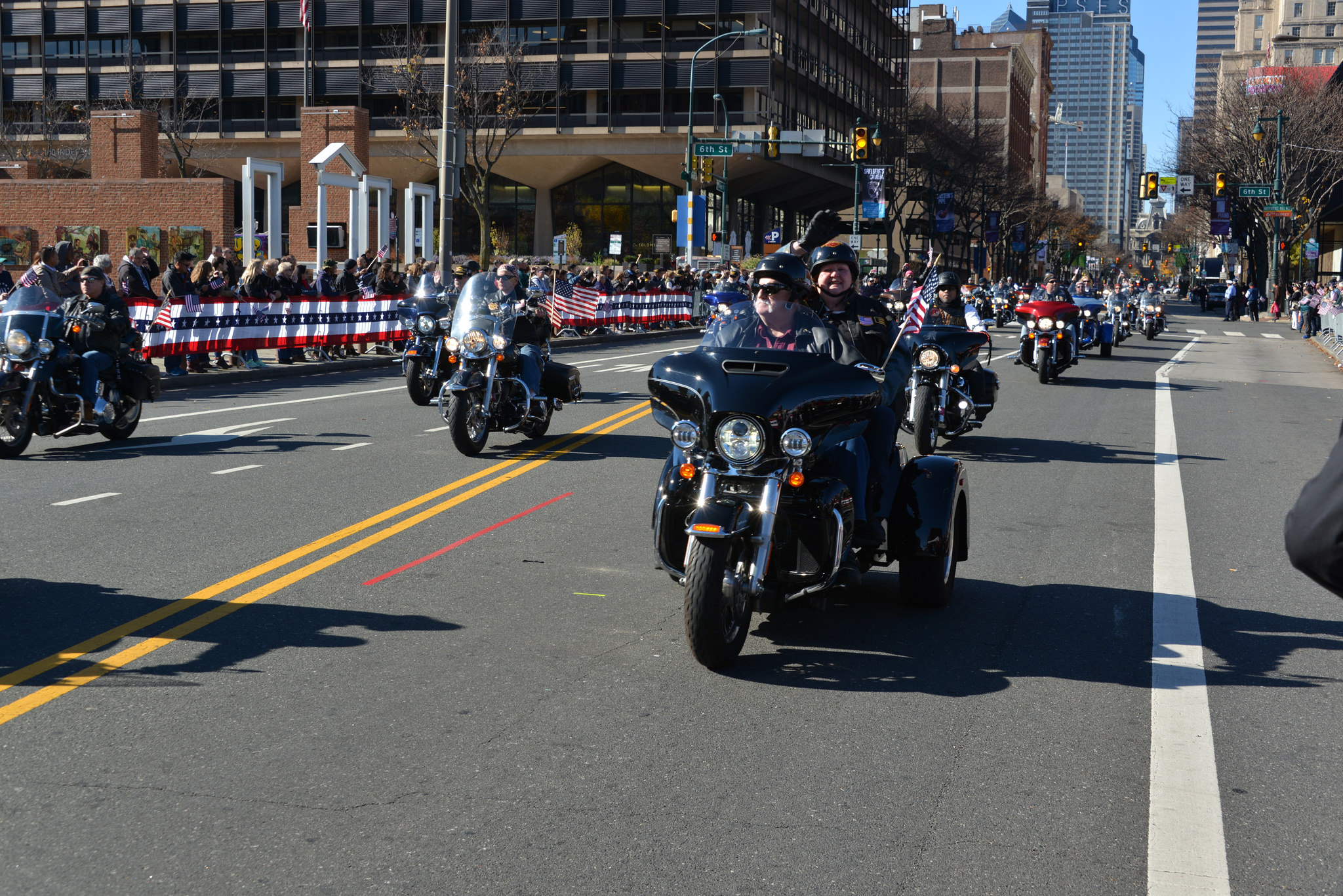 Parade Motorcycles Philadelphia Veterans Day Parade