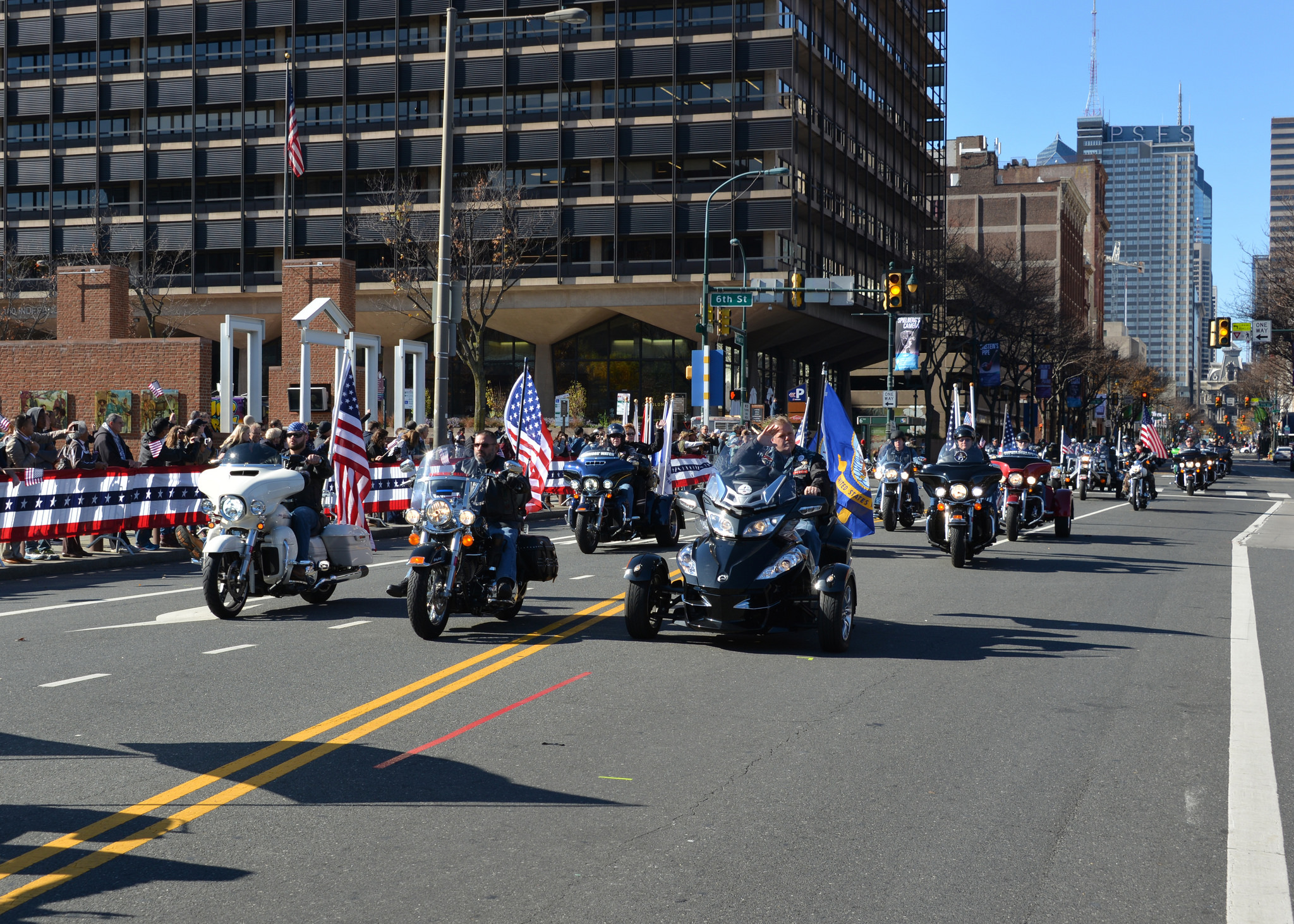 Parade Motorcycles Philadelphia Veterans Day Parade