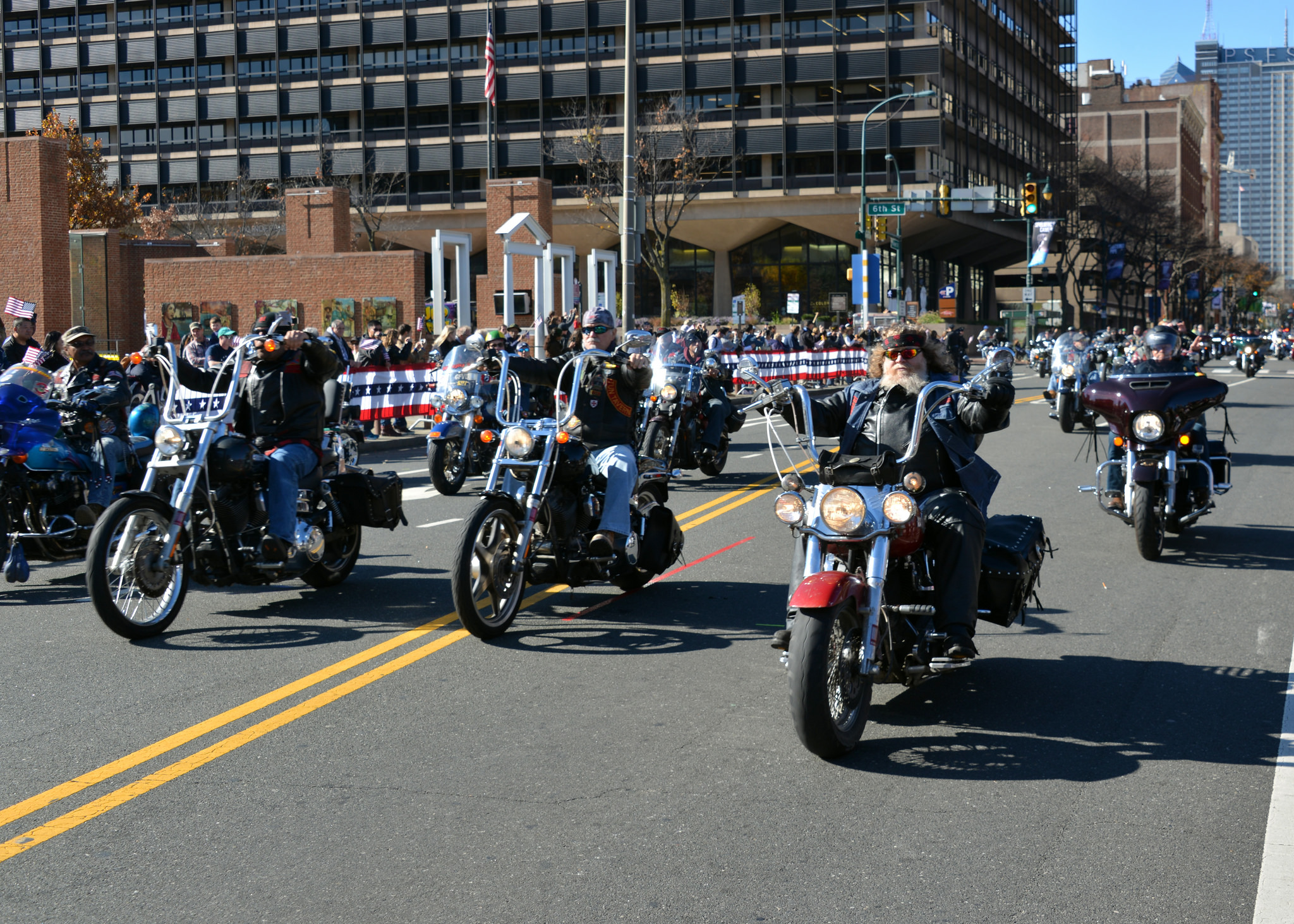 Parade Motorcycles Philadelphia Veterans Day Parade