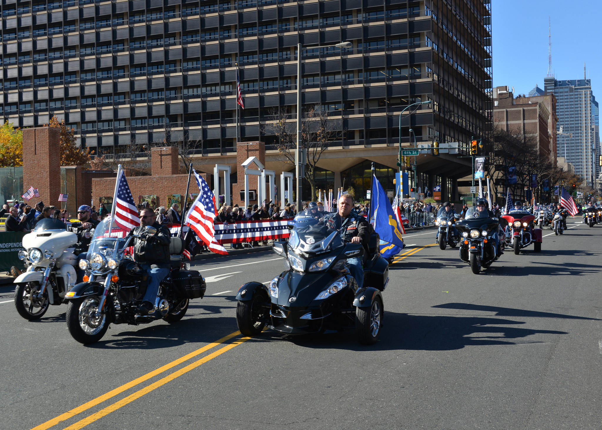 Parade Motorcycles Philadelphia Veterans Day Parade